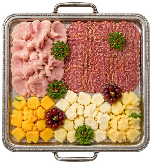 Taca z wędlinami i serami